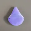 Esponja de Polvo Suelto de Doble Cara Triangular Flocada Transfronteriza Esponja de Maquillaje con Cojín de Aire Esponja de Polvo Denso Terciopelo de Cristal Súper Suave Esponja de Polvo Forma de Gota de Agua