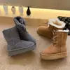 Zapatos de Plataforma Dulces Versátiles Botas de Algodón de Dos Vías Botas Plegables de Media Caña Botas de Nieve Gruesas Cálidas de Invierno Botas Cortas Peludas