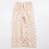 Pantalones de pijama de algodón y seda de verano nuevos 26 años 45 unidades, Pantalones anchos de nueve puntos para mujer, Pantalones finos de talla grande holgados para aire acondicionado, Pantalones de playa