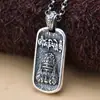 Colar Pingente Vintage Zakilam Xizang Deusa da Riqueza em Prata Esterlina Original Estilo Nacional Moda Colar para Homens e Mulheres