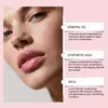 Zephoco Rosa Humectante Brillo Labial Fino con Glitter Humectante y Delicado Brillo Labial Humectante con Glitter Acuoso Brilloso Glaseado Labial Espejo