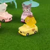 Carrinho Bate-Bate Desenho Animado DIY Criativo Tridimensional Enfeites de Carro Acessórios de Cola de Creme Acessórios de Resina Acessórios