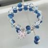 Pulsera de Mariposa Floral 2024 Nuevo Estilo Chino Moda Femenina Nuevo Diseño de Nicho Versátil Estudiante Pulsera de Palomitas de Maíz para Hombre y Mujer