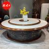 Mesa de Jantar Elétrica Hotel Grande Redonda Nova Chinoiserie Mesa de Jantar Elétrica de Ardósia Personalizada Mesa de Jantar Multifuncional Mesa para Hot Pot