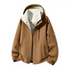 Nueva colección de otoño de chaquetas de trabajo para tallas grandes para hombres y mujeres, mismo estilo que las chaquetas cortavientos casuales deportivas para exteriores de marca, admite impresión