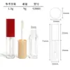 Tubo de Muestra Redondo Personalizado de 1.5ml para Brillo de Labios Mini Tubo Vacío para Brillo de Labios Tubo para Aceite de Labios Material de Empaque de Maquillaje