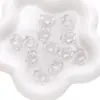 Accesorios de Encaje Tridimensional Hoja de Loto Hechos a Mano DIY Pulsera Collar Accesorios de Joyería Degradados Cuentas de Cristal de Loto de Doble Agujero