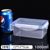 Refrigerador de Cocina Recipiente Rectangular para Conservar la Frescura Recipiente de Plástico para Almuerzo Apto para Microondas Contenedor de Alimentos Almacenamiento de Fruta Caja Sellada