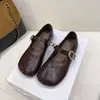 Nuevos Zapatos Planos de Suela Suave Otoño/Invierno 2026 Zapatos Individuales Versátiles Hebilla Retro Francesa Cómodos Zapatos Mary Jane para Mujer