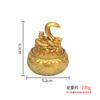 Latón gira la olla alrededor mini dragón y tetera de fénix inmediatamente cambian de manos para jugar mahjong artesanías de cobre de la suerte