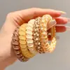 Lindos y Hermosos Scrunchies Infantiles para Niñas 2026 Nuevas Cuerdas para el Cabello de Color Dopamina Alta Elasticidad Accesorios para el Cabello No Dañinos