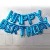 Balões de Alumínio com Letras 'Feliz Aniversário' de 16 polegadas para Decoração de Cena de Festa de Aniversário