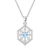 Pingente de Pedra de Cristal Natural em Formato de Coração Colar Vazado em Prata de Lei S925 Corrente para Clavícula Feminina Topázio Peridoto de Alta Qualidade