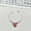Pulsera tejida con colgante de estrella de lazo, dulce nicho diario, pulsera sencilla para estudiantes, popular