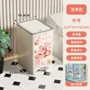 Lixeira com Pedal e Tampa, Design de Fresta Estreita, para Uso Doméstico no Banheiro, Cozinha, Sala de Estar, Vaso Sanitário, Porta-Papel Toalha, Lixeira Reforçada