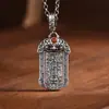 Rei Veado Dourado Prata S925 Estilo Étnico Retrô Animal Auspicioso Runa Pingente Rotativo Nova Joia de Prata Atacado