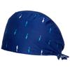 Gorro Quirúrgico Estampado Algodón Puro Ajustable con Botón con Banda Absorbente de Sudor Color Sólido Gorro de Sala de Operaciones para Doctor Gorro de Enfermera UCI