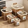 Cubo de Almacenamiento para Comida de Perro Lata Sellada para Comida de Gato Almacenamiento de Granos a Prueba de Humedad Almacenamiento de Snacks para Mascotas Gato Cubo de Almacenamiento de Granos
