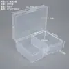 Caixa Plástica Transparente com Tampa de 10 Compartimentos, 15 Compartimentos, 24 Compartimentos, 28 Compartimentos para Organizar Miçangas, Joias, Ferragens e Equipamentos de Pesca