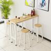 Mesa de bar creativa, mesa de comedor para el hogar, divisor de sala de estar, barra pequeña, mesa alta de hierro y silla, multifuncional, simple y moderna