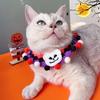 Amazon Explosions Halloween Pet Lã Coleira Gato e Cachorro Engraçado Chapéu de Malha Aranha Abóbora Cachecol