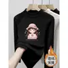 Nova Roupa Térmica Base para Meninas Estilo Outono/Inverno com Gola Meia-Alta Camiseta Interna Estilosa Manga Longa para Bebês e Crianças