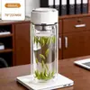 Taza de burbujas con asa de vidrio de doble capa para hombre, nueva taza de oficina de alta temperatura para el hogar 2025 con asa