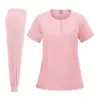 Uniformes de enfermera de poliéster bordados a medida, estilos modificados, ropa de trabajo posparto, uniformes quirúrgicos, prototipado en lotes pequeños, OEM transfronterizo