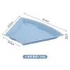 Travessa de servir em plástico, estilo japonês, design criativo, tamanho grande para uso doméstico, espessa e resistente a quedas, adequada para pratos frios, bares, KTVs, lanches e frutas