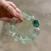 Tesouro Verde Menta ~ Exquisito Pulseira Verde Menta Fresca Elegante Fashion Versátil Pequena Fresca Pulseira de Contas para Mulheres