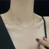 Collar gargantilla Yicen de hueso de serpiente apilado, diseño elegante para mujer, cadena para clavícula, joyería de lujo ligera.