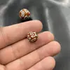 Cuentas Redondas de Ágata Antigua con Patrón Vintage Estilo Xizang, Cuentas Sueltas, Cuentas Dzi, Cuentas Tubulares de Ágata al por Mayor