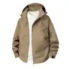 Nova Jaqueta Corta-Vento Casual Versátil Masculina Solta 2026 com Capuz Estilo Montanha Primavera e Outono Outdoor