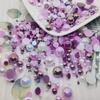 Tamaño Media Cara Perla Imitación Fondo Plano Semiesférico Cuentas Color AB Accesorios Nail Art DIY Hecho a Mano Accesorios Zapatos y Sombreros