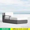 Sofá de Exterior de Alta Gama para Jardim de Villa, Pátio, Hotel, Piscina, Lazer, Impermeável, à Prova de Sol, Sofá Combinado de Liga de Alumínio