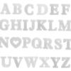 Molde de silicona DIY con 26 letras en inglés, pegamento para manualidades, resina SDS, cristal, joyería, modelo