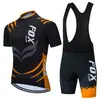 Ropa de Ciclismo Cross-Border Fox de Manga Corta y Shorts Traje de Ciclismo de Carretera de Montaña Verano Hombres Moldeador de Cuerpo Secado Rápido