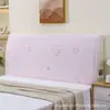 Funda de mesita de noche de seda de hielo fresca para verano, cama de madera, bolsa suave, funda de cojín trasero, funda protectora universal, nuevo fabricante 2025