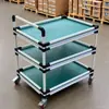 Estantería de Almacenamiento Antiestática para Taller Plataforma de Materiales Multicapa Carro de Volteo Estantería de Tubo Lean Carro de Herramientas para Taller Libre de Polvo
