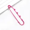 Nuevo Pasador de Seguridad Grande de 3 Agujeros de Colores Pintado en Spray Anti-Exposición Broche para Suéter Chal Bucle de Tres Anillos 60/75mm