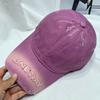 Gorra de Béisbol Bordada con Letras Tie-dye de Moda al Estilo Coreano para Mujer, Primavera y Verano, Casual, Versátil, Copa Suave, Rota, Parasol