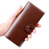 Billetera larga para hombre Hengsheng billetera de comercio electrónico transfronterizo bolsa con botón billetera para hombre bolsa para traje para hombre una generación de cabello