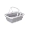 Cesta Plegable Cuadrada, Cesta Plegable para Almacenamiento de Artículos Varios, Venta al por Mayor para Fabricantes de Frutas y Verduras, Almacenamiento Portátil Plegable