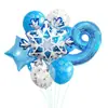 Globo de Papel de Aluminio con Tema de Frozen Nieve Invernal Transfronterizo Set Decoración Fiesta de Cumpleaños Suministros Navidad
