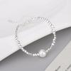 Pulseira de prata esterlina Carlene s925, prata esterlina triturada, namorada, estilo coreano, moda, pulseira de pérolas, pulseira de celebridade da Internet, lote