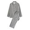 Ropa de casa pijama de franela de algodón de doble hilo estilo japonés para mujer, algodón puro, transmisión en vivo, pijama de pareja para otoño e invierno