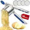 Prensador de Acero Inoxidable con Mango de Silicona para Puré de Patatas Herramientas de Cocina Prensa de Patatas Gadgets de Cocina