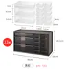 Caja de Almacenamiento Tipo Cajón a Prueba de Polvo de Nueve Compartimentos Caja de Almacenamiento Linda para Papelería de Escritorio Joyería Cosméticos Caja de Seis Compartimentos