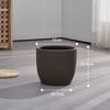 Vaso de cerâmica grossa antigo de grande diâmetro, vaso de cerâmica preta, vaso de cerâmica roxa, vaso de porcelana queimada simples para pátio externo, decoração de varanda