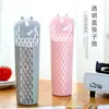 Soporte Sencillo para Palillos de Cocina con Tapa, Estante de Almacenamiento de Plástico para Palillos Montado en la Pared, Organizador Multifuncional de Palillos con Drenaje
